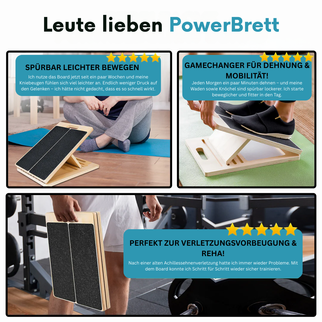 PowerBrett - Stabilität beginnt in den Füßen