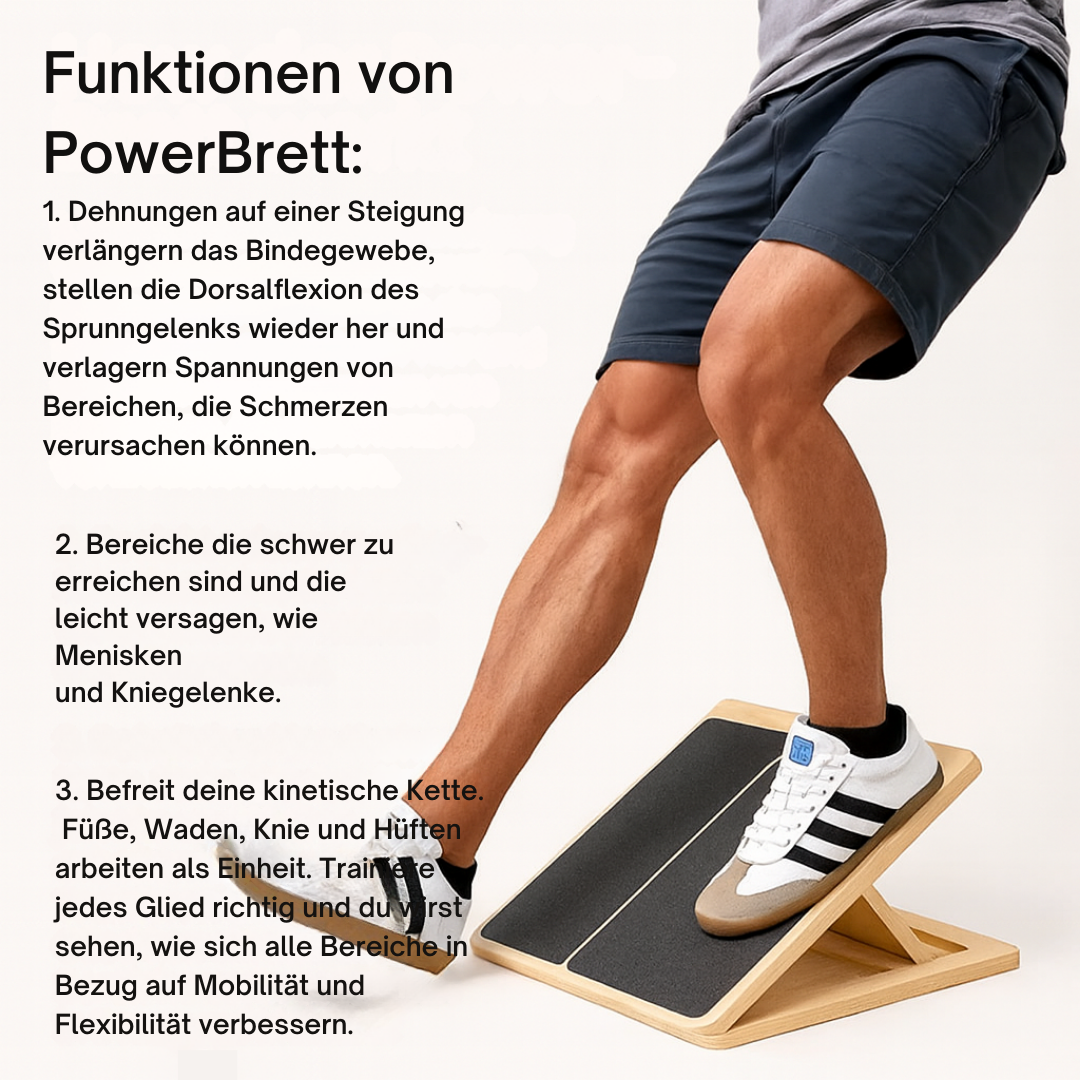 PowerBrett - Stabilität beginnt in den Füßen